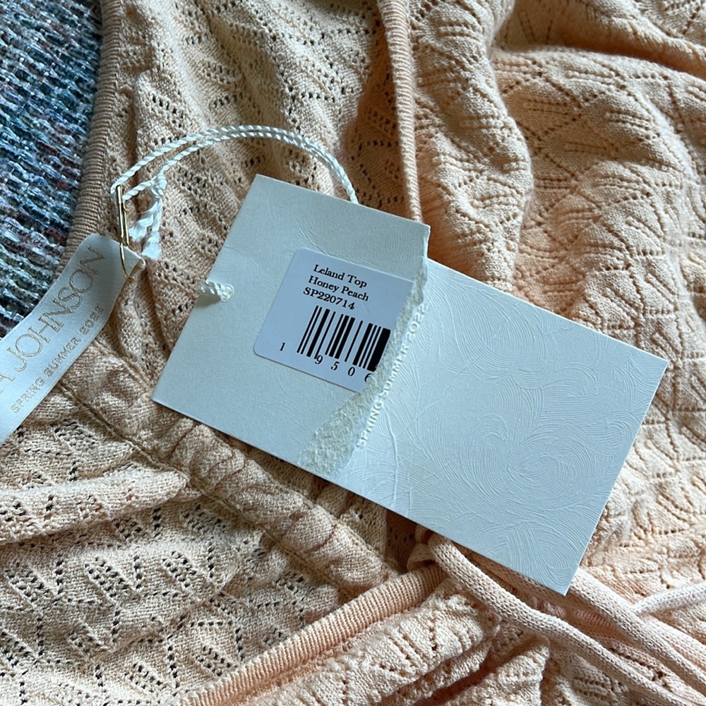 Ulla Johnson Leland Peplum Top in Honey Peach - Picture 6 of 8